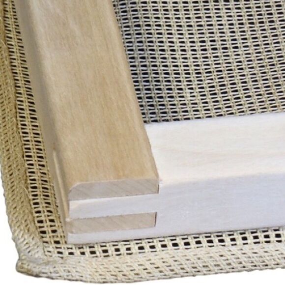 Vintage Embroidery Wood Stretcher Bars Plastic Hoop Bundle - Picture 15 of 15